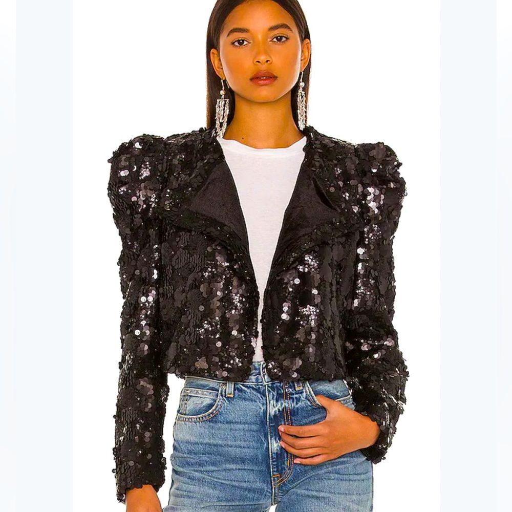 NWT- BLANK NYC HOT TOPIC SEQUIN BLAZER SMALL